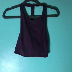 Purple crop top